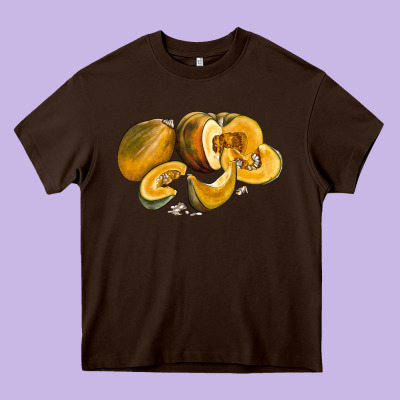 Pumpkin Heavy Core Tee Designed By Lillyallendesigns