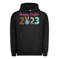 Pigment Black Happy Easter 2023 Easter Day Urban Hoodie - Neo Western