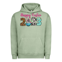 Pigment Oil Green Happy Easter 2023 Easter Day Urban Hoodie - Neo Western