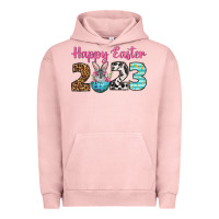 Pigment Salmon Happy Easter 2023 Easter Day Urban Hoodie - Neo Western