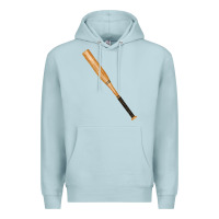 Blue Mist wooden softball bat Premium Hoodie - FaDigitalArtStudio