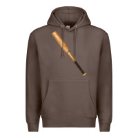 Coffee wooden softball bat Premium Hoodie - FaDigitalArtStudio