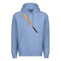 Colony Blue wooden softball bat Premium Hoodie - FaDigitalArtStudio