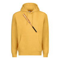 Mustard wooden softball bat Premium Hoodie - FaDigitalArtStudio