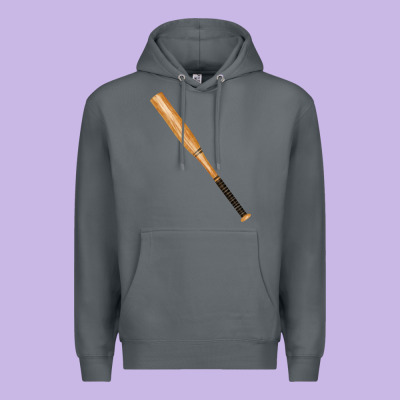 Wooden Softball Bat Premium Hoodie Designed By Fadigitalartstudio