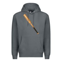 Rock wooden softball bat Premium Hoodie - FaDigitalArtStudio