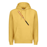 Antique Gold wooden softball bat Premium Hoodie - FaDigitalArtStudio
