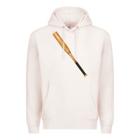 Pale Pink wooden softball bat Premium Hoodie - FaDigitalArtStudio