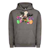 Pigment Tornado Happy Easter Cow Easter Day Urban Hoodie - Neo Western
