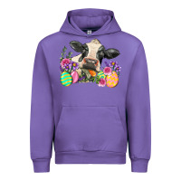 Tulip Happy Easter Cow Easter Day Urban Hoodie - Neo Western