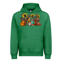 Emerald Welcome Fall Pumpkin Urban Hoodie - CowhideDigitalArt