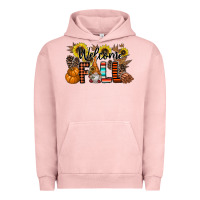 Pigment Salmon Welcome Fall Pumpkin Urban Hoodie - CowhideDigitalArt