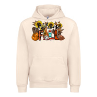Sandshell Welcome Fall Pumpkin Urban Hoodie - CowhideDigitalArt