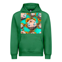 Emerald hedgehog western seamless pattern Urban Hoodie - HRA Design Shop