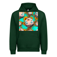 Forest Green hedgehog western seamless pattern Urban Hoodie - HRA Design Shop