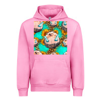 Fuchsia Pink hedgehog western seamless pattern Urban Hoodie - HRA Design Shop