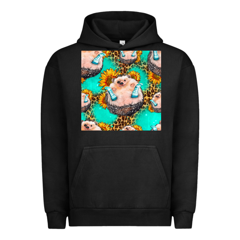 Hedgehog Western Seamless Pattern Urban Hoodie by HRA Design Shop | Teevron