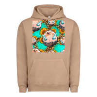 Pigment Burro hedgehog western seamless pattern Urban Hoodie - HRA Design Shop