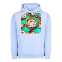 Pigment Grape Ice hedgehog western seamless pattern Urban Hoodie - HRA Design Shop