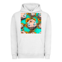 Pigment Lunar Rock hedgehog western seamless pattern Urban Hoodie - HRA Design Shop