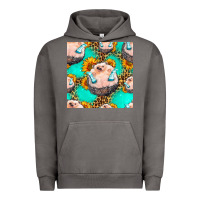Pigment Tornado hedgehog western seamless pattern Urban Hoodie - HRA Design Shop