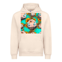Sandshell hedgehog western seamless pattern Urban Hoodie - HRA Design Shop