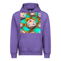 Tulip hedgehog western seamless pattern Urban Hoodie - HRA Design Shop