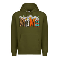 Army Green western daisies mama Premium Hoodie - HRA Design Shop