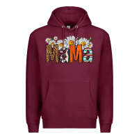 Burgundy western daisies mama Premium Hoodie - HRA Design Shop