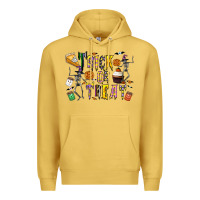 Antique Gold trick or treat Premium Hoodie - CowhideDigitalArt
