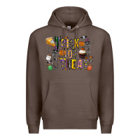 Coffee trick or treat Premium Hoodie - CowhideDigitalArt