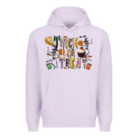 Lilac trick or treat Premium Hoodie - CowhideDigitalArt