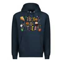 Navy trick or treat Premium Hoodie - CowhideDigitalArt