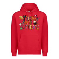 Red trick or treat Premium Hoodie - CowhideDigitalArt
