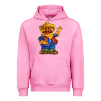Fuchsia Pink scarecrow Urban Hoodie - FaDigitalArtStudio
