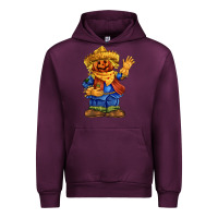 Mauve Wine scarecrow Urban Hoodie - FaDigitalArtStudio