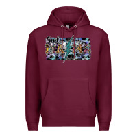 Burgundy girl mama Premium Hoodie - SublimationCraftShop
