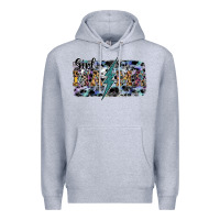 Heather Grey girl mama Premium Hoodie - SublimationCraftShop