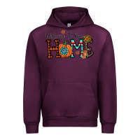 Mauve Wine welcome to our home Urban Hoodie - CowhideDigitalArt