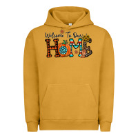 Pigment Peanut Butter welcome to our home Urban Hoodie - CowhideDigitalArt