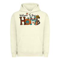 Pigment Pistachio welcome to our home Urban Hoodie - CowhideDigitalArt