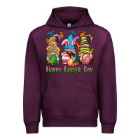 Mauve Wine Happy Easter Day gnomies Urban Hoodie - Neo Western