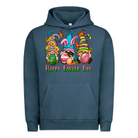 Pigment Midnight Navy Happy Easter Day gnomies Urban Hoodie - Neo Western