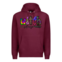 Burgundy witch please Premium Hoodie - CowhideDigitalArt