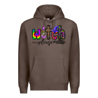 Coffee witch please Premium Hoodie - CowhideDigitalArt