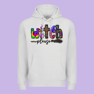 Witch Please Premium Hoodie Designed By Cowhidedigitalart