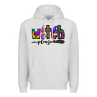 Dove Grey witch please Premium Hoodie - CowhideDigitalArt