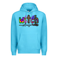 Ocean Blue witch please Premium Hoodie - CowhideDigitalArt