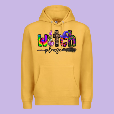 Witch Please Premium Hoodie Designed By Cowhidedigitalart