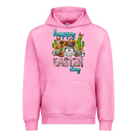 Fuchsia Pink Happy Easter Day Rodeo Urban Hoodie - Neo Western